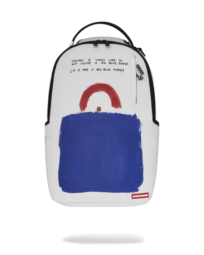 ZAINO ARTISTICO CON BORSA BLU GRANDE DI KEITH HARING