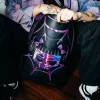 ZAINO CAZZU IRIDESCENTE CUT & SEW SPIDER SKULL SHARK (DLXV)