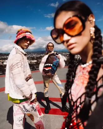 ZAINO CITTÀ DELLA LUCE CHE SI FLUISCE AL BUIO