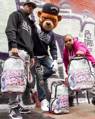 ZAINO COLLABORAZIONE NAUGHTY BY NATURE HIP HOP HOORAY PER IL 30° ANNIVERSARIO