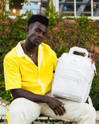 ZAINO CON APRI-TOP HEAVY METAL SHARK WHITE OUT BIZ