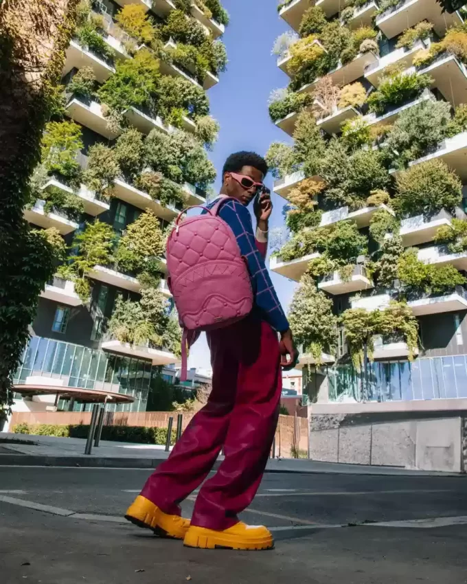 ZAINO CON BORCHIE A FORMA DI ORSO SORBET STUNNA