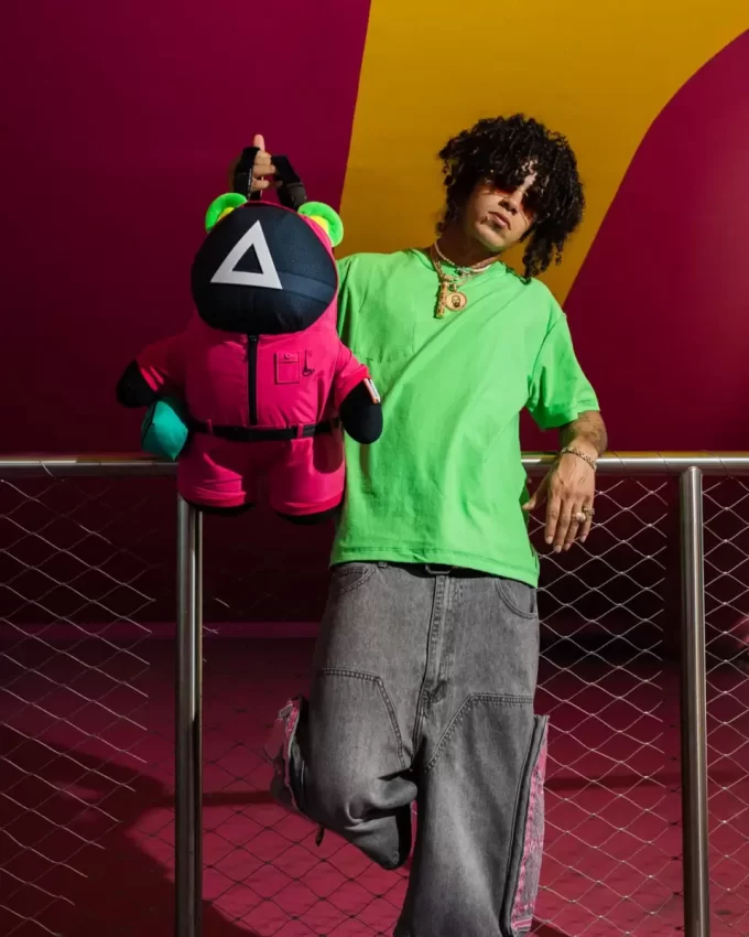 ZAINO CON ORSO ROSA SQUID GAME COLLAB