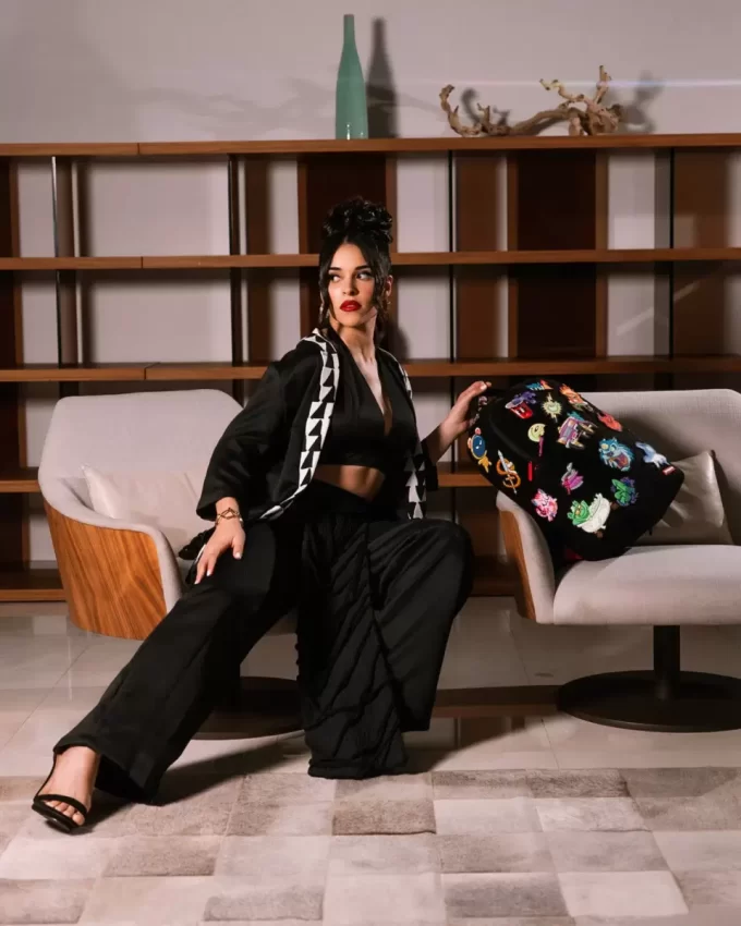 ZAINO CON TOPPE TRANCE PARTY (23 TOPPE RIMOVIBILI IN VELCRO)