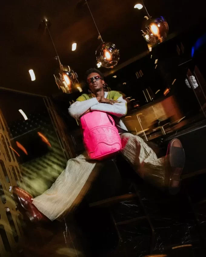 ZAINO DLXSV IN PITONE ROSA