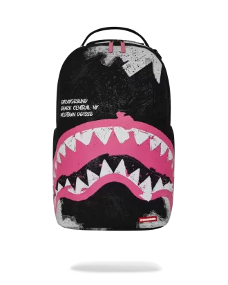 ZAINO IN COTONE DLX CON ARTE ACRILICA SHARK CENTRAL