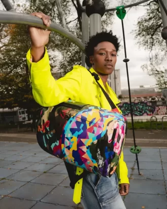 ZAINO MIMETICO A FETTE E CUBETTI