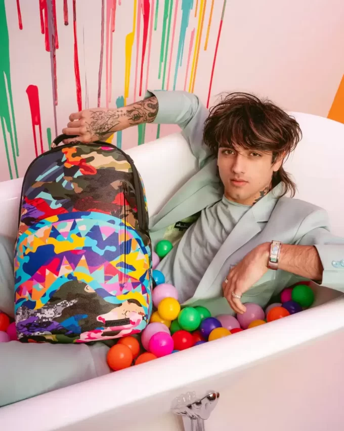 ZAINO MIMETICO A FETTE E CUBETTI