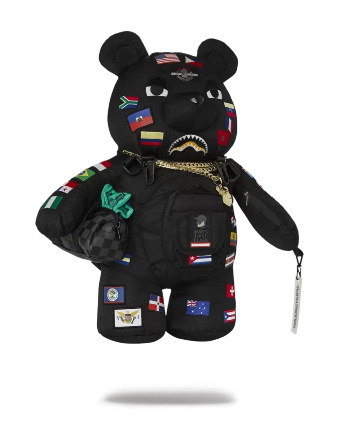 ZAINO MONEYBEAR JAMES FIRST CLASS GLOBAL FLAGS