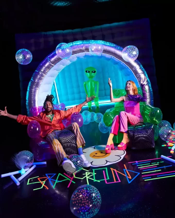 BORSA PER SPETTACOLI DI LUCI IN FIBRA OTTICA