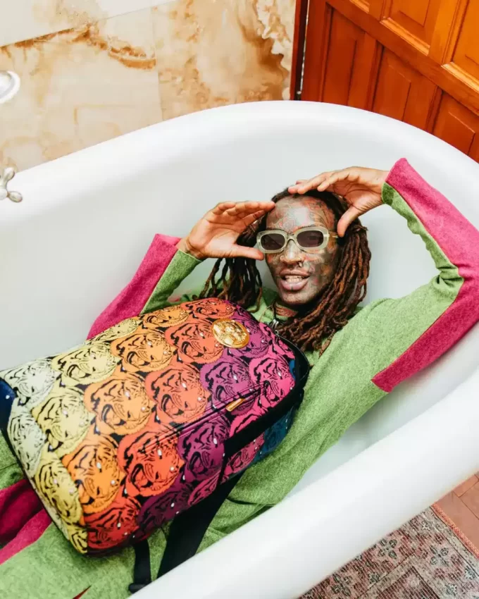 ZAINO PLACCATO ORO TIGER ROAR