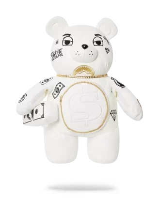 ZAINO RIVIERA LE BLANC CON CATENA D’ORO MONEYBEAR E ORSACCHIOTTO