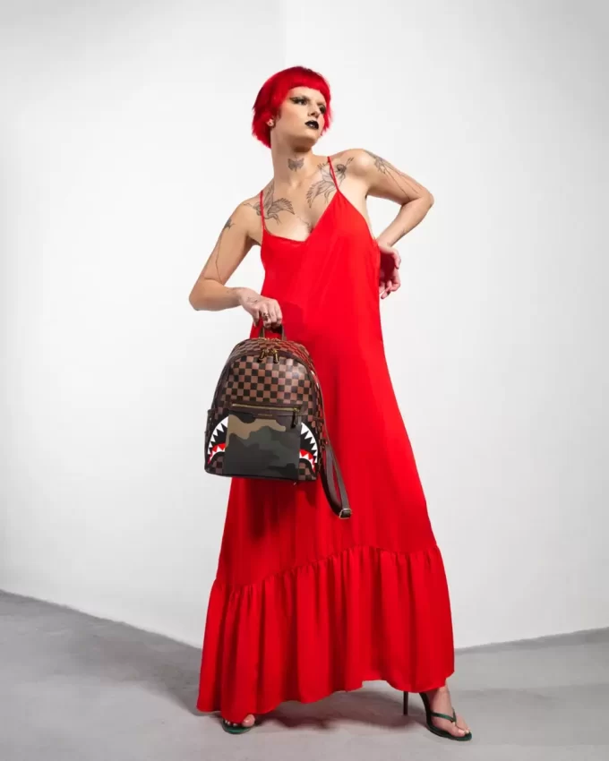 ZAINO SHARKS IN PARIS SAVAGE CON TASCA ESTERNA CON ZIP ORO